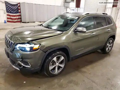 1C4PJMDX6KD197939 — 2019 Jeep Cherokee, Передняя часть, фото до ремонта