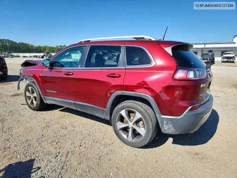 1C4PJMDXXKD121236 — 2019 Jeep Cherokee, фото 2 с аукциона Copart, Передняя часть
