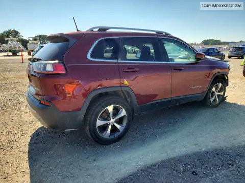 1C4PJMDXXKD121236 — 2019 Jeep Cherokee, фото 3 с аукциона Copart, Передняя часть