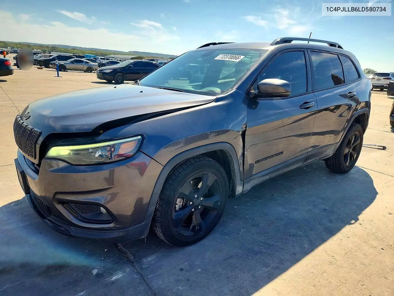 2020 Jeep Cherokee Latitude Plus VIN 1C4PJLLB6LD580734 фото 1