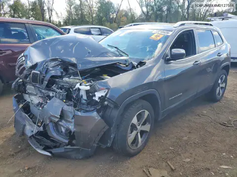 1C4PJMDX4MD127584 — 2021 Jeep Cherokee, Передняя часть, фото до ремонта