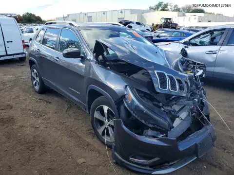1C4PJMDX4MD127584 — 2021 Jeep Cherokee, фото 4 с аукциона Copart, Передняя часть