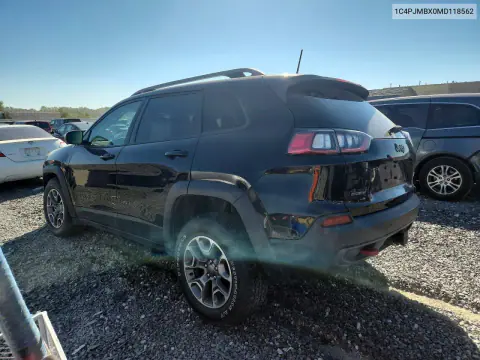 2021 Jeep Cherokee Trailhawk VIN 1C4PJMBX0MD118562 фото 2