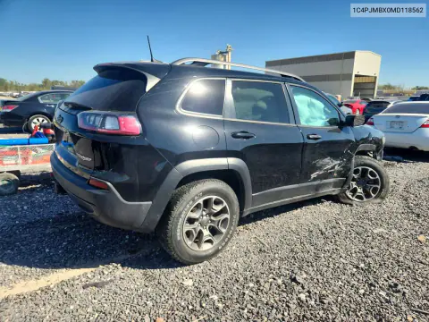 2021 Jeep Cherokee Trailhawk VIN 1C4PJMBX0MD118562 фото 3