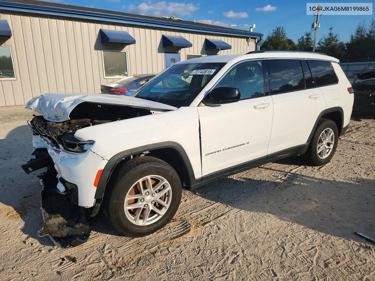 1C4RJKAG6M8199865 Jeep Cherokee 2021 — повреждение Передняя часть, фото до ремонта