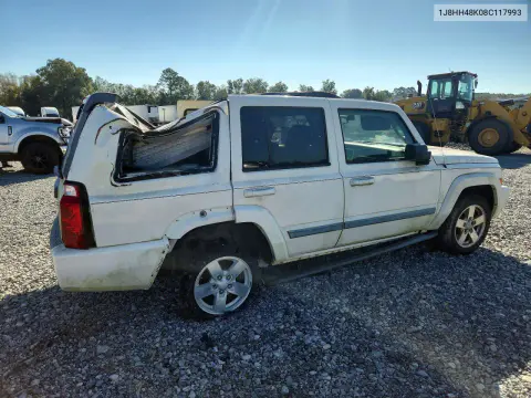 2008 Jeep Commander Sport VIN 1J8HH48K08C117993 фото 3