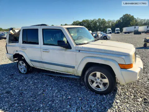 2008 Jeep Commander Sport VIN 1J8HH48K08C117993 фото 4