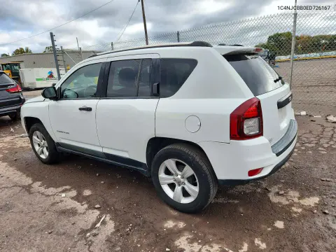 2014 Jeep Compass Sport VIN 1C4NJCBB0ED726167 фото 2