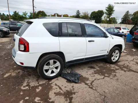 2014 Jeep Compass Sport VIN 1C4NJCBB0ED726167 фото 3