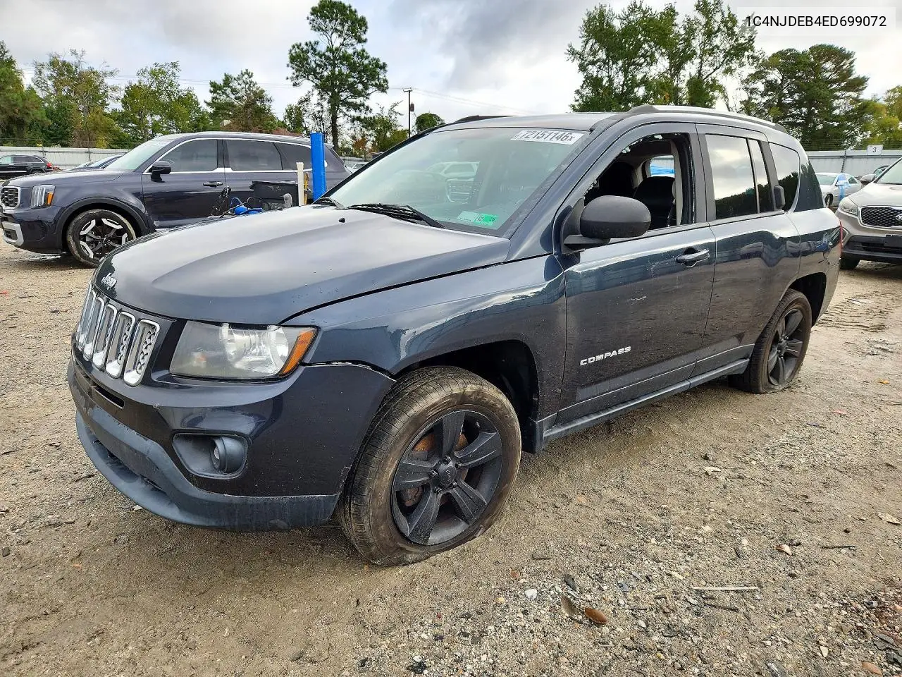 2014 Jeep Compass Latitude VIN 1C4NJDEB4ED699072 фото 1