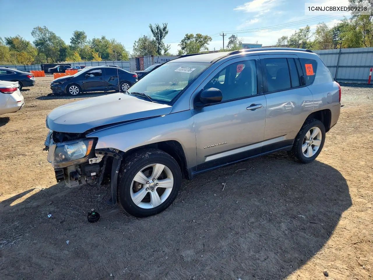 2014 Jeep Compass Sport VIN 1C4NJCBBXED909298 фото 1