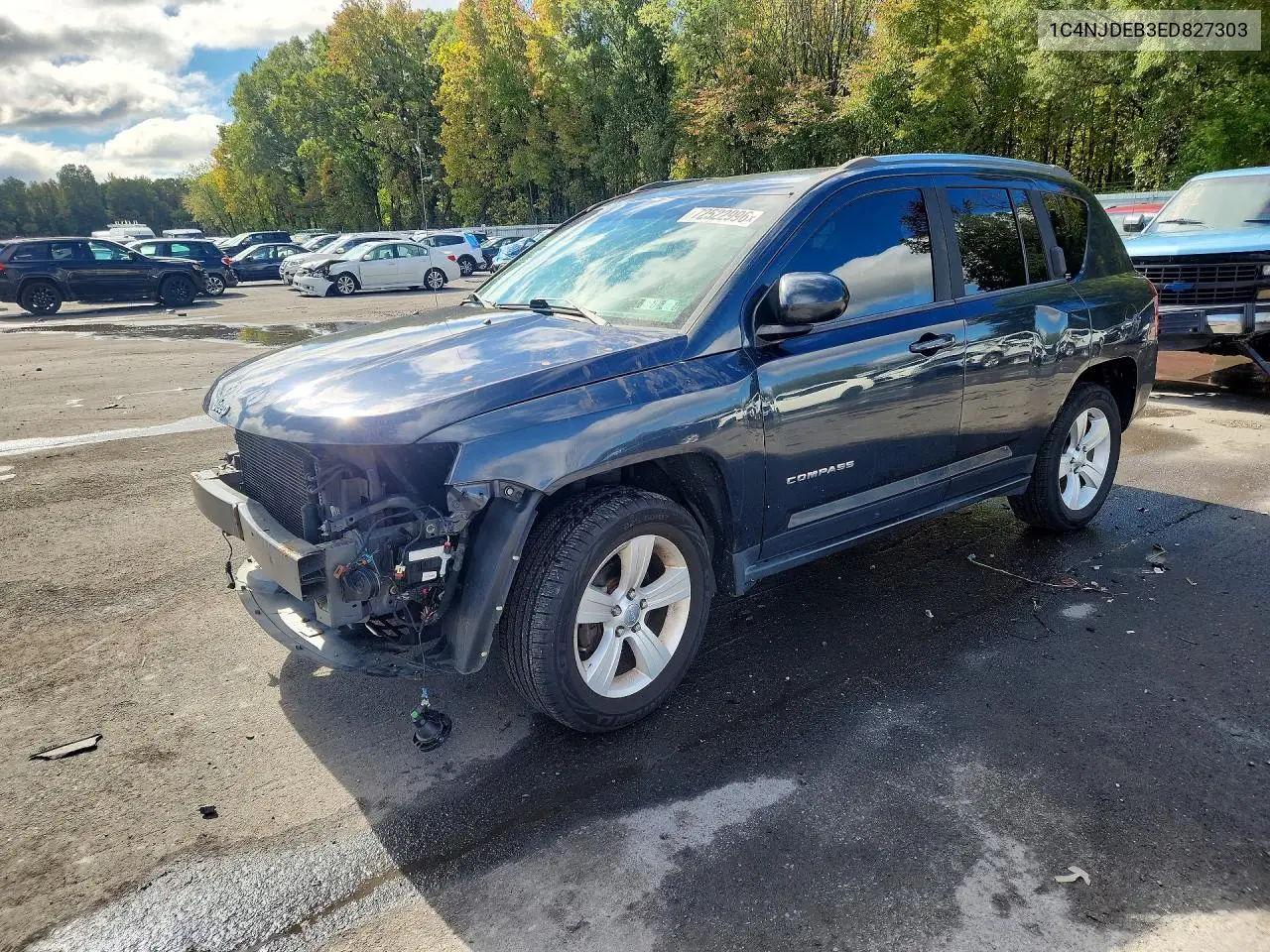 2014 Jeep Compass Latitude VIN 1C4NJDEB3ED827303 фото 1