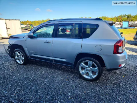 2014 Jeep Compass Latitude VIN 1C4NJDEB2ED846974 фото 2