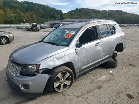 1C4NJDEB4GD731148 — 2016 Jeep Compass, Передняя часть, фото до ремонта