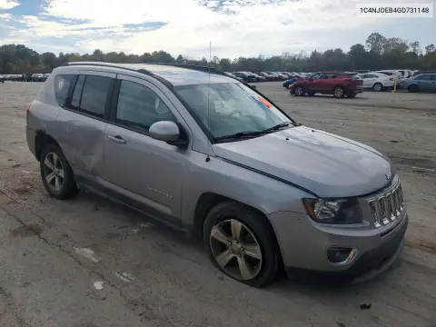 2016 Jeep Compass Latitude VIN 1C4NJDEB4GD731148 фото 4