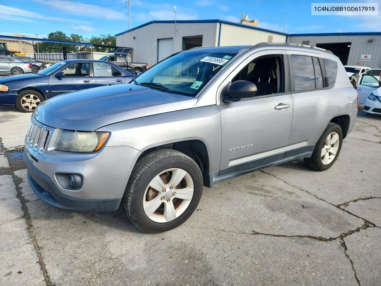 2016 Jeep Compass Sport VIN 1C4NJDBB1GD617919 фото 1