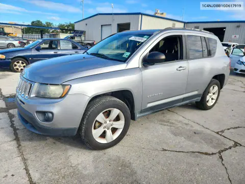 1C4NJDBB1GD617919 — 2016 Jeep Compass, Передняя часть, фото до ремонта