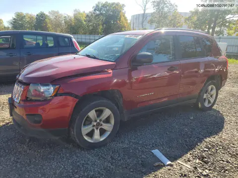 1C4NJDBB1GD791747 — 2016 Jeep Compass, Передняя часть, фото до ремонта