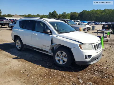 2016 Jeep Compass Sport VIN 1C4NJCBB8GD590437 фото 4
