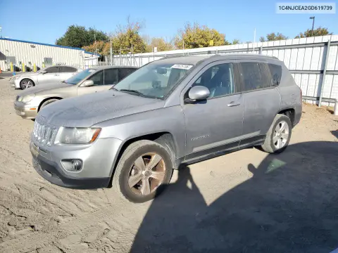 1C4NJCEA2GD619739 — 2016 Jeep Compass, Задняя часть, фото до ремонта