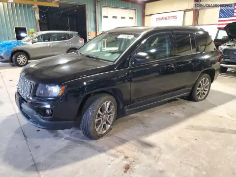 1C4NJCBA3GD803902 — 2016 Jeep Compass, Передняя часть, фото до ремонта