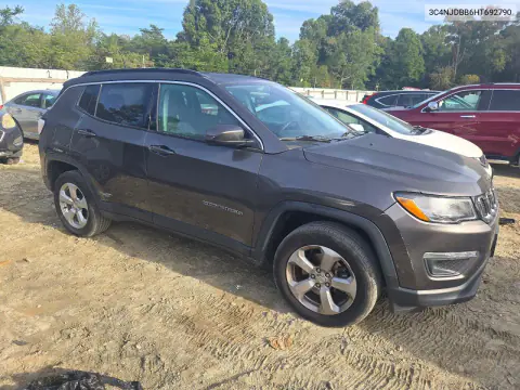 2017 Jeep Compass Latitude VIN 3C4NJDBB6HT692790 фото 4