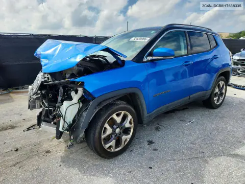 3C4NJDCB8HT688335 — 2017 Jeep Compass, Передняя часть, фото до ремонта