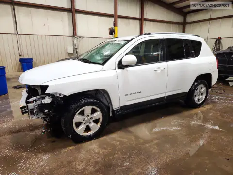 1C4NJCEA2HD207001 — 2017 Jeep Compass, Передняя часть, фото до ремонта