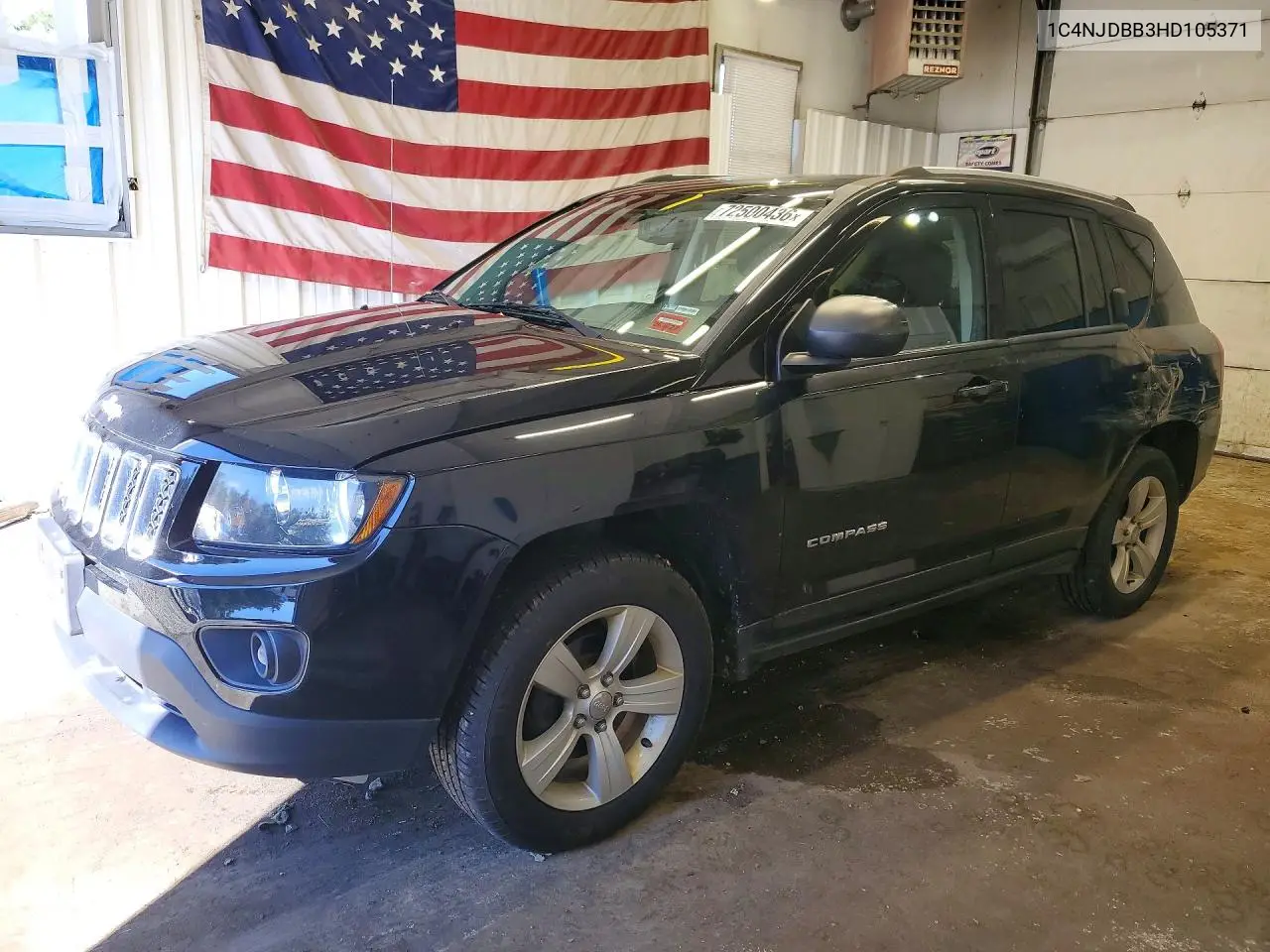 2017 Jeep Compass Sport VIN 1C4NJDBB3HD105371 фото 1