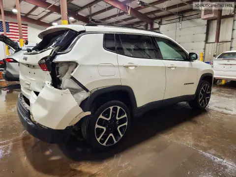 3C4NJDCB9HT631903 — 2017 Jeep Compass, фото 3 с аукциона Copart, Задняя часть