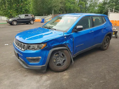 3C4NJCAB4JT471223 — 2018 Jeep Compass, Передняя часть (Front End), фото до ремонта