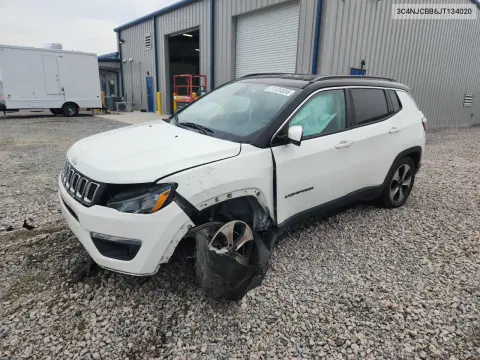 3C4NJCBB6JT134020 — 2018 Jeep Compass, Передняя часть, фото до ремонта