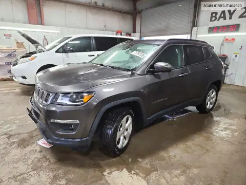 3C4NJDBB2JT464923 — 2018 Jeep Compass, Передняя часть, фото до ремонта
