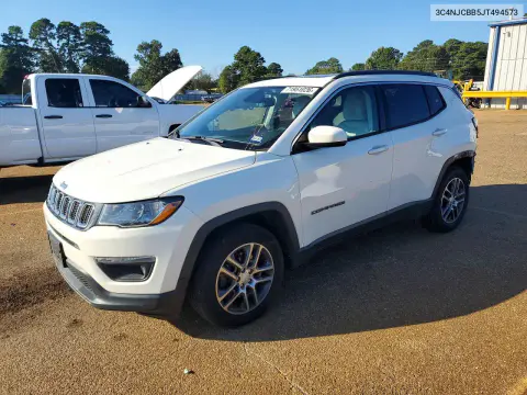 3C4NJCBB5JT494573 — 2018 Jeep Compass, Задняя часть, фото до ремонта