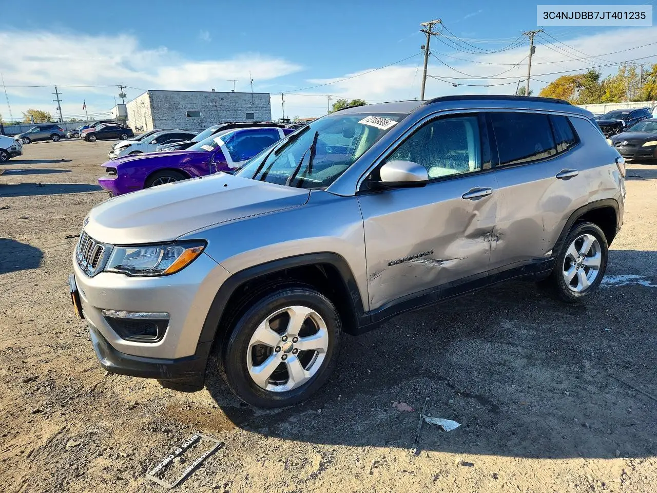 2018 Jeep Compass Latitude VIN 3C4NJDBB7JT401235 фото 1