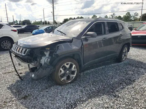 3C4NJDCB2JT283772 — 2018 Jeep Compass, Передняя часть, фото до ремонта