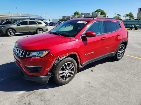 3C4NJCBB0KT692625 — 2019 Jeep Compass, Передняя часть (Front End), фото до ремонта