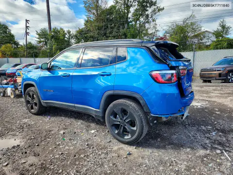2019 Jeep Compass Latitude VIN 3C4NJDBB5KT711840 фото 2