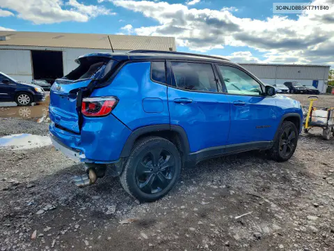 2019 Jeep Compass Latitude VIN 3C4NJDBB5KT711840 фото 3