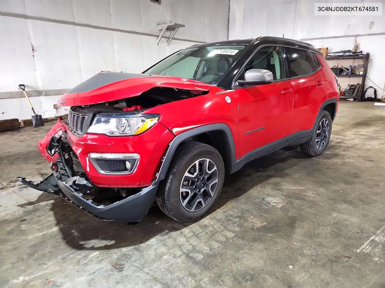 2019 Jeep Compass Trailhawk VIN 3C4NJDDB2KT674551 фото 1