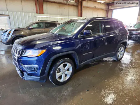 3C4NJCBB9KT852095 — 2019 Jeep Compass, Передняя часть, фото до ремонта