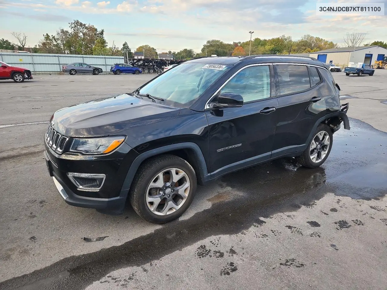 3C4NJDCB7KT811100 Jeep Compass 2019 — повреждение Задняя часть, фото до ремонта