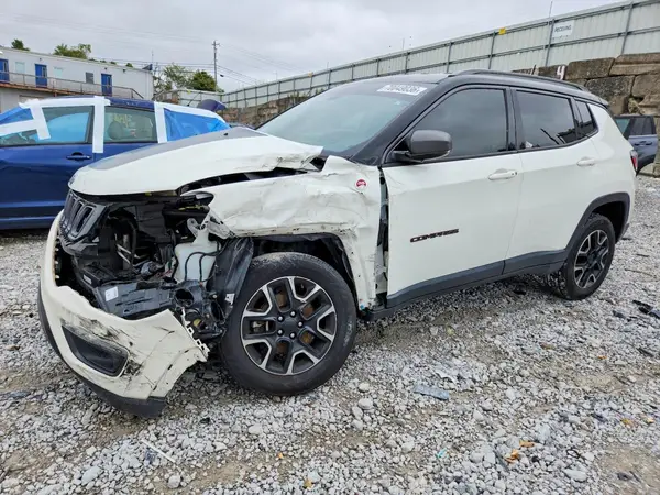 3C4NJDDB2LT195337 — 2020 Jeep Compass, Передняя часть (Front End), фото до ремонта