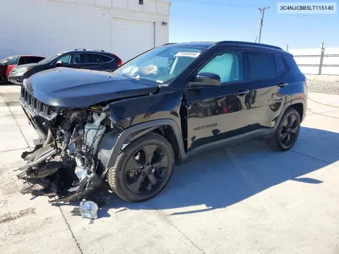 3C4NJCBB5LT115140 — 2020 Jeep Compass, Передняя часть, фото до ремонта