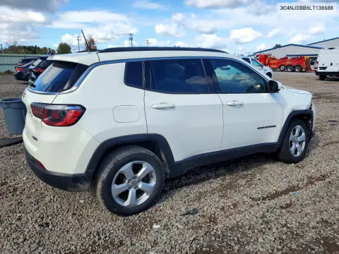 2020 Jeep Compass Latitude VIN 3C4NJDBB6LT138688 фото 3