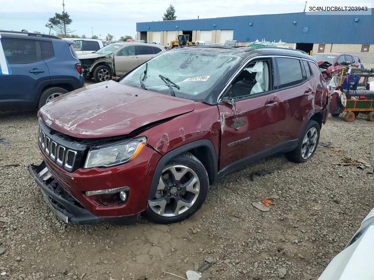 2020 Jeep Compass Limited VIN 3C4NJDCB6LT203943 фото 1