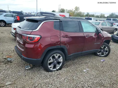 2020 Jeep Compass Limited VIN 3C4NJDCB6LT203943 фото 3