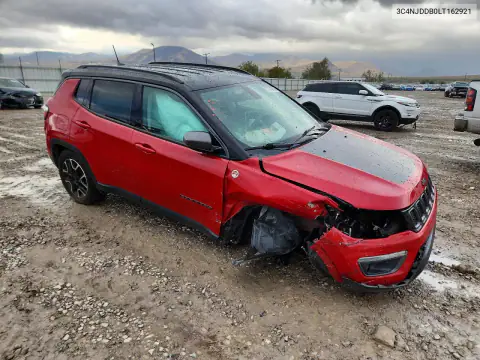 3C4NJDDB0LT162921 — 2020 Jeep Compass, фото 4 с аукциона Copart, Передняя часть