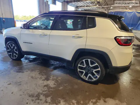 2021 Jeep Compass Limited VIN 3C4NJDCB7MT592786 фото 2
