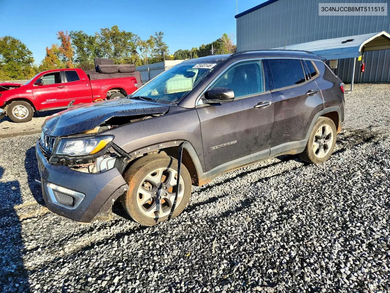 2021 Jeep Compass Limited VIN 3C4NJCCB8MT511515 фото 1